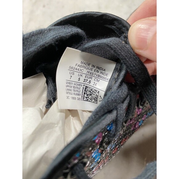 Converse All Star Sequin Hi Top Women’s 7 EUC - Picture 9 of 9